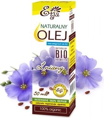 Etja, naturalny olej lniany bio, 50 ml
