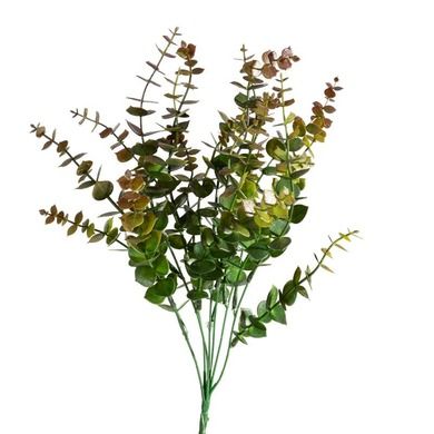 Eurofirany, kwiat Natu, długość 40 cm, długość z liśćmi 26 cm, zielony