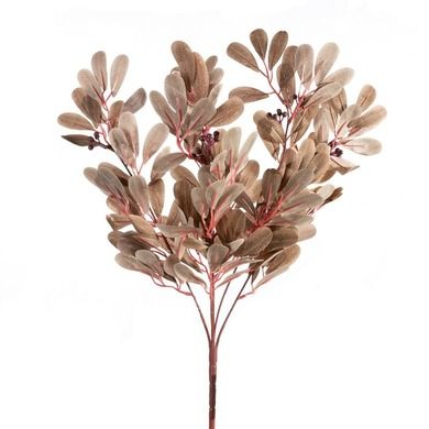 Eurofirany, kwiat Natu, długość 50 cm, długość z liśćmi 30 cm, liść 5 cm, beżowy