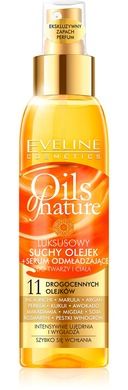 Eveline, Oils of Nature, olejek suchy, serum odmładzające do twarzy i ciała, 125 ml