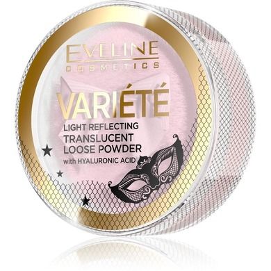 Eveline, Variete, puder sypki translucent z kwasem hialuronowym, 6g