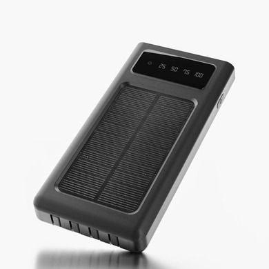 Extralink, EPB-091 10000mAh, powerbank, Solar, USB-C, czarny