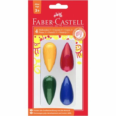 Faber-Castell, kredki świecowe, 3+ 4 kolory