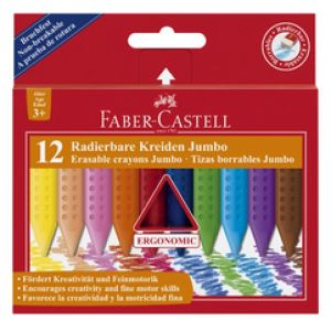 Faber-Castell, kredki trójkątne Jumbo, 12 kolorów
