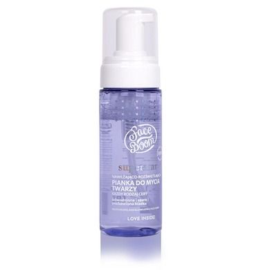 Face Boom, Superstar, nawilżająco-rozświetlająca pianka do mycia twarzy, 150 ml