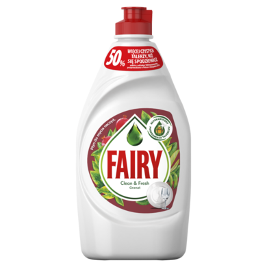 Fairy, Clean & Fresh Granat, płyn do mycia naczyń, 450 ml