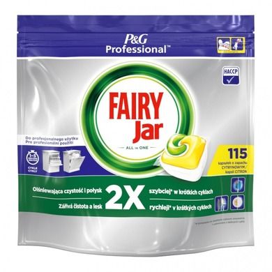 Fairy, Jar, Platinum, kapsułki do zmywarki, lemon, 115 szt.