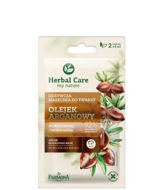 Herbal Care, maseczka odżywcza olejek Arganowy, saszetka, 2-5 ml