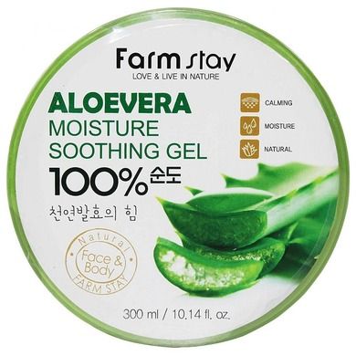 FarmStay, Aloevera Moisture Soothing Gel, koreański aloesowy żel, 300 ml