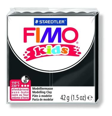 Fimo Kids, masa termoutwardzalna, czarna, 42 g