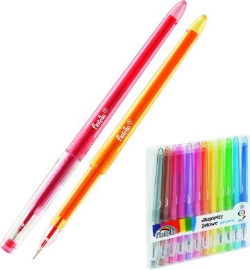 Fiorello, długopisy żelowe, 12 kolorów