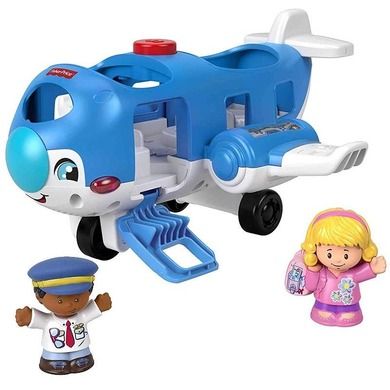 Fisher-Price, Little People, Samolot Małego Odkrywcy, zabawka z figurkami