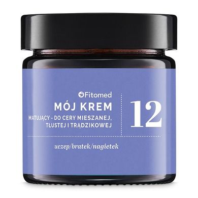 Fitomed, Mój Krem, No.12, matujący do cery mieszanej tłustej i trądzikowej, 55 g