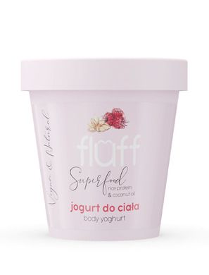 Fluff, Body Yoghurt, jogurt do ciała, maliny z migdałami, 180 ml