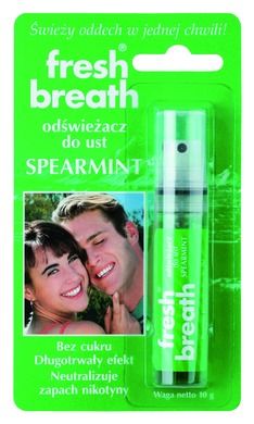 Fresh Breath, Spearmint, odświeżacz do ust