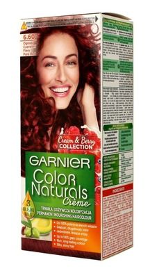 Garnier Color Naturals, krem koloryzujący, nr 6.60 Ognista Czerwień