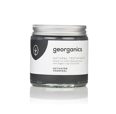 Georganics, Mineralna pasta do zębów w słoiku, Activated Charcoal, 60 ml