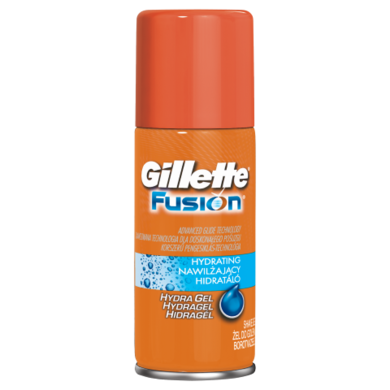 Gillette, Fusion Hydrating, nawilżający żel do golenia dla mężczyzn, 75 ml