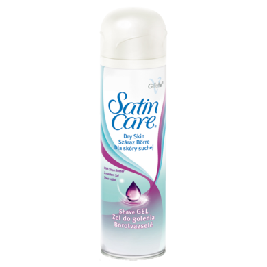 Gillette, Satin Care Dry Skin, żel do golenia dla kobiet, 200 ml