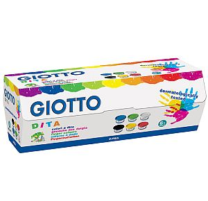 Giotto, Farby do malowania palcami, 6 kolorów