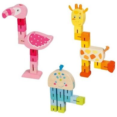 Goki, Pocket puzzle, żyrafa, flaming i ośmiornica