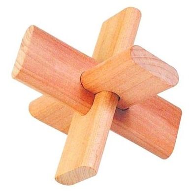 Goki, układanka logiczna, drewniany krzyżyk