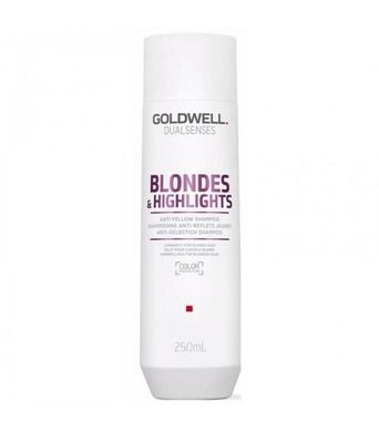 Goldwell, Dualsenses Blondes & Highlights, Anti-Yellow Shampoo, szampon do włosów blond neutralizujący żółty odcień, 250 ml