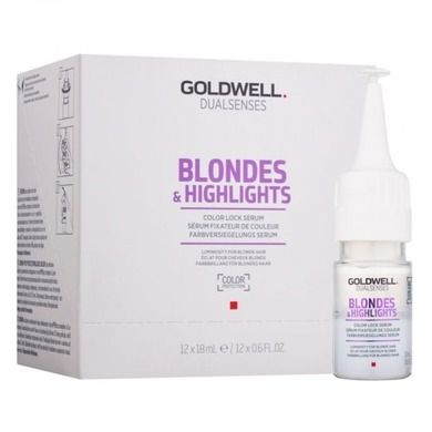 Goldwell, Dualsenses, Blondes&Highlights Color Lock Serum, serum do włosów farbowanych, 12-18 ml