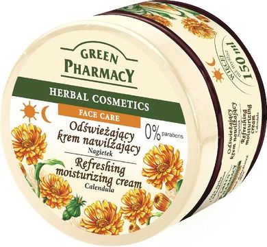 Green Pharmacy, Herbal Cosmetics, odświeżający krem do twarzy z nagietkiem