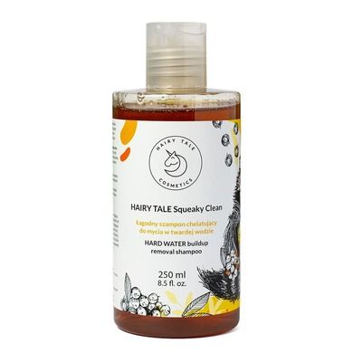 HAIRY TALE, Squeaky Clean, łagodny szampon chelatujący do mycia w twardej wodzie, 250 ml