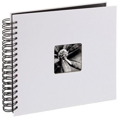 Hama, Fine Art, album, 50 stron, 28-24 cm, czarne kartki, biały