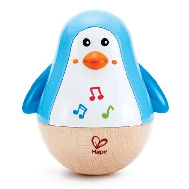 Hape, Muzykalny pingwinek, wańka wstańka, zabawka niemowlęca