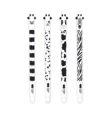 Happy color, Black&White, długopis wymazywalny, niebieski, 0,5 mm