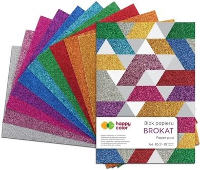 Happy Color, Brokat, blok A4, 10 kartek, 150g