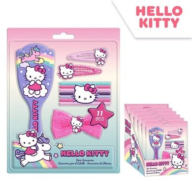 Hello Kitty, akcesoria do włosów, 11 elementów