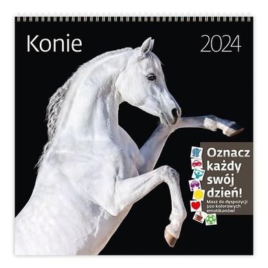 Helma, kalendarz 2024, 30-30 cm, Konie