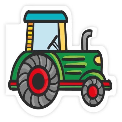 Henry, karnet wycinany, traktor