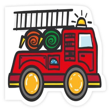 Henry, karnet wycinany, wóz strażacki