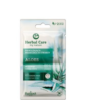Herbal Care, maseczka nawilżająca, Aloes, saszetka, 2-5 ml