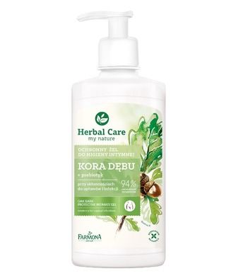 Herbal Care, ochronny żel do higieny intymnej, Kora Dębu, 330 ml