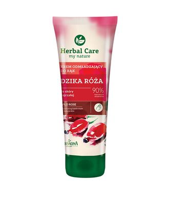 Herbal Care, różany krem odmładzający do rąk i paznokci, 100 ml