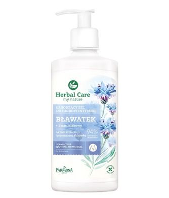 Herbal Care, żel do higieny intymnej, łagodzący, Bławatek, 330 ml