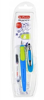 Herlitz, my.pen, pióro wieczne, dla leworęcznych, niebieskie