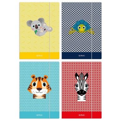 Herlitz, teczka z gumką, cute animals, A4