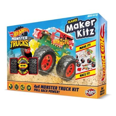 Hot Wheels, Maker Kitz, Monster Trucks, zestaw kreatywny