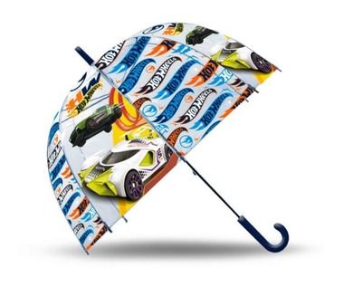 Hot Wheels, parasolka przezroczysta, 48 cm