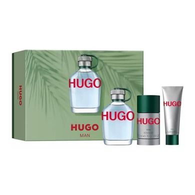 Hugo Boss, Hugo Man, woda toaletowa spray, 125 ml + dezodorant sztyft, 75 ml + żel pod prysznic, 50 ml