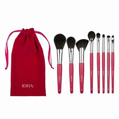 Ibra, Brush Set Candy, zestaw pędzli do makijażu, 8 szt.