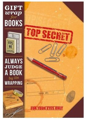 If, Gift Wrap, Top secret, papier prezentowy na książki