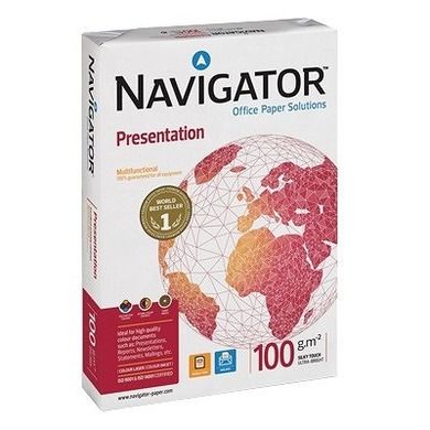 Igepa, Navigator Presentation, papier xero, A4, 100g/m2, satynowy, 500 szt.